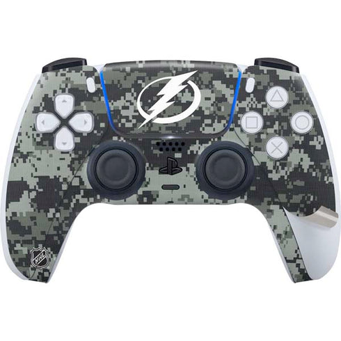 NHL Tampa Bay Lightning Camo PS5 Pro Disk Bundle Skin