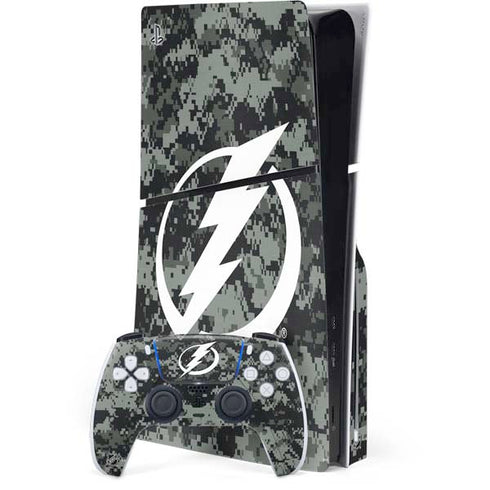 NHL Tampa Bay Lightning Camo PlayStation PS5 Skins