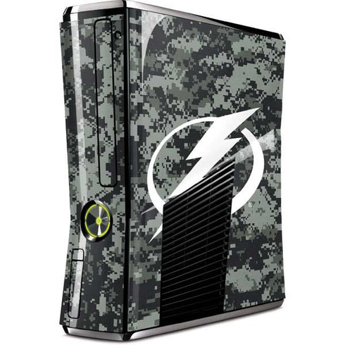 NHL Tampa Bay Lightning Camo Xbox 360 Slim (2010) Skin