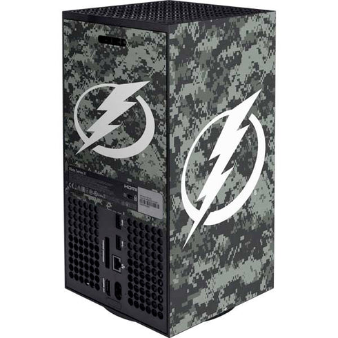 NHL Tampa Bay Lightning Camo XBox Series X Digital Edition Bundle Skin