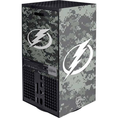 NHL Tampa Bay Lightning Camo XBox Series X Digital Edition Console Skin