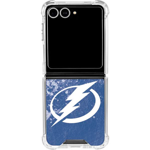 NHL Tampa Bay Lightning Frozen Galaxy Z Flip7 Clear Case