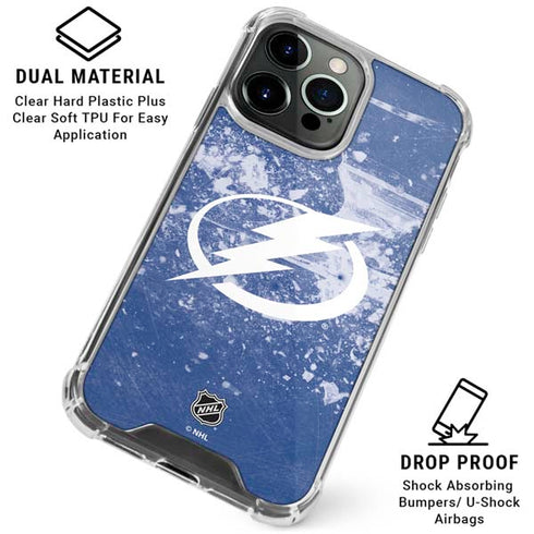 NHL Tampa Bay Lightning Frozen iPhone 16 Pro Max Clear Case
