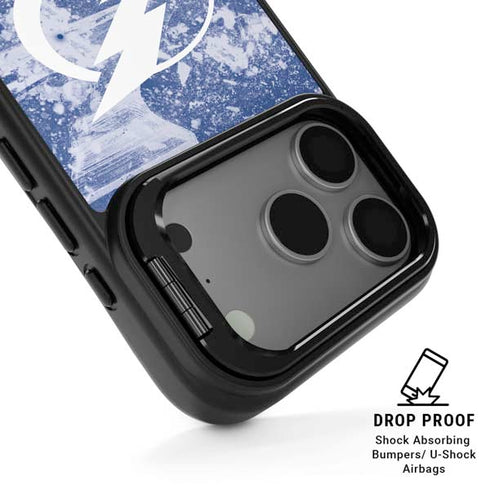 NHL Tampa Bay Lightning Frozen iPhone 17 Pro Kickstand Case