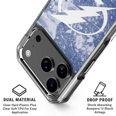 NHL Tampa Bay Lightning Frozen iPhone 17 Pro Max Clear Case