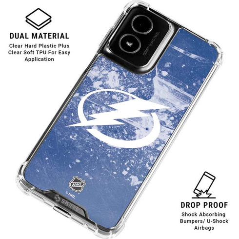 NHL Tampa Bay Lightning Frozen Moto G Power 5G (2024) Clear Case