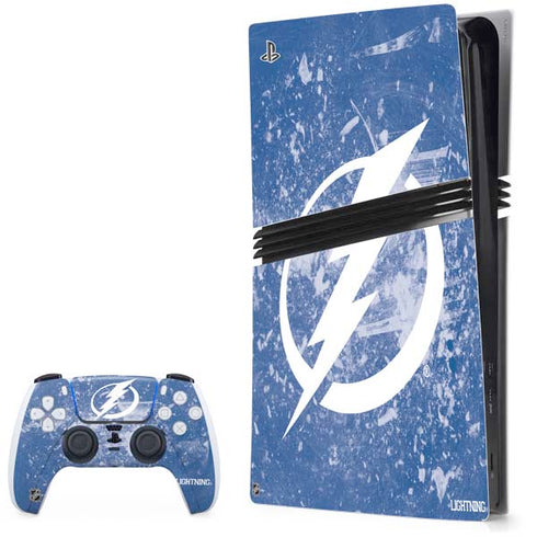 NHL Tampa Bay Lightning Frozen PS5 Pro Bundle Skin