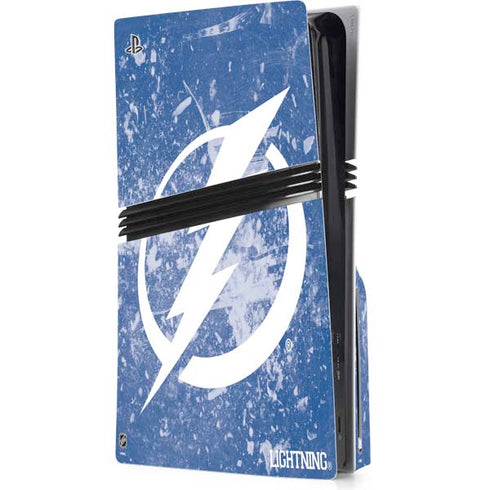 NHL Tampa Bay Lightning Frozen PS5 Pro Disk Console Skin