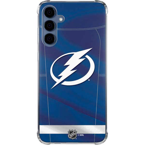 NHL Tampa Bay Lightning Jersey Galaxy A55 5G Clear Case