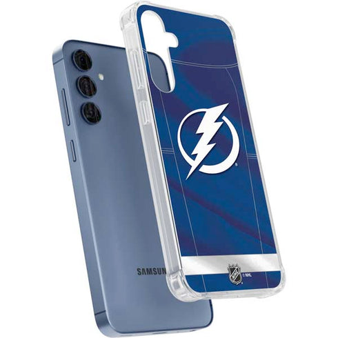 NHL Tampa Bay Lightning Jersey Galaxy A55 5G Clear Case