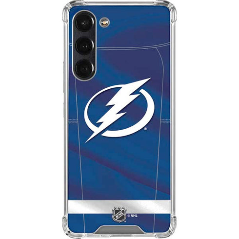 NHL Tampa Bay Lightning Jersey Galaxy S24 FE Clear Case