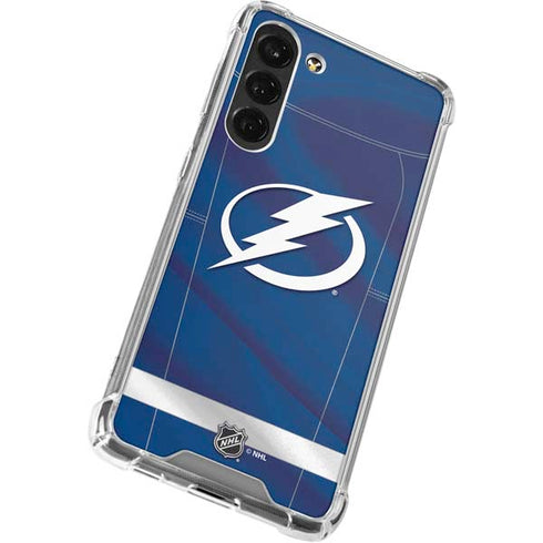 NHL Tampa Bay Lightning Jersey Galaxy S24 FE Clear Case