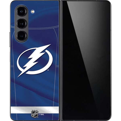 NHL Tampa Bay Lightning Jersey Galaxy Z Fold5 5G Skin