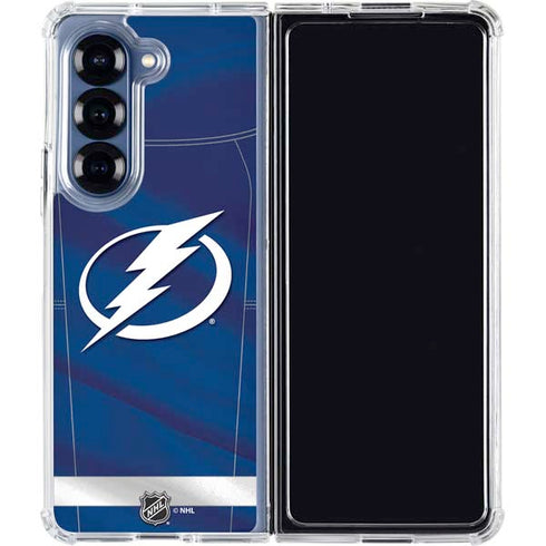 NHL Tampa Bay Lightning Jersey Galaxy Z Fold6 Clear Case