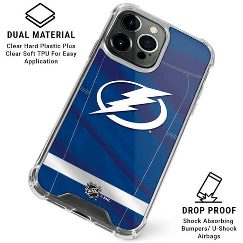 NHL Tampa Bay Lightning Jersey iPhone 16 Pro Max Clear Case