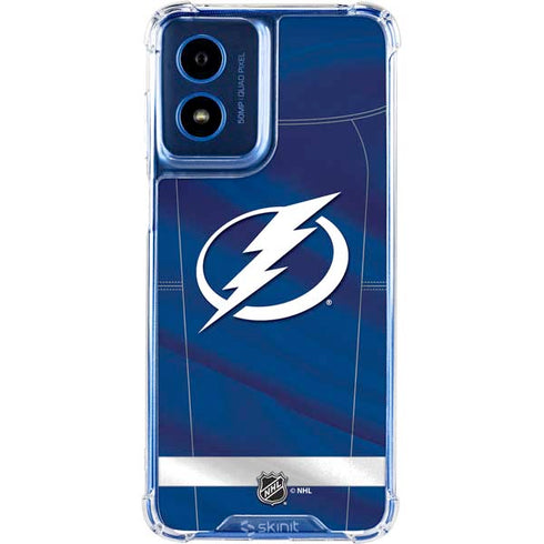 NHL Tampa Bay Lightning Jersey Moto G 5G (2024) Clear Case