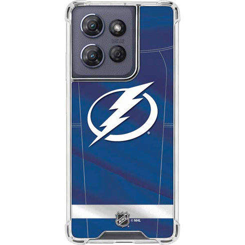 NHL Tampa Bay Lightning Jersey Moto G Play 5G (2025) Clear Case