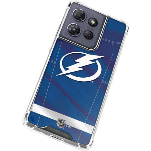 NHL Tampa Bay Lightning Jersey Moto G Play 5G (2025) Clear Case