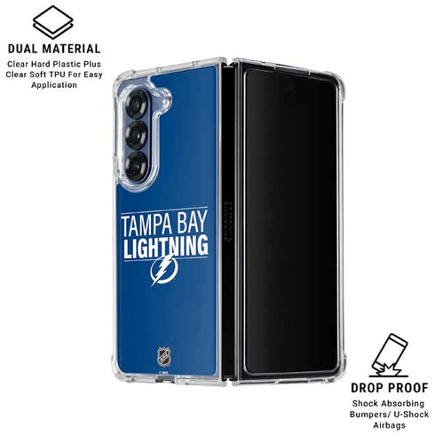 NHL Tampa Bay Lightning Lineup Galaxy Z Fold6 Clear Case