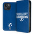 NHL Tampa Bay Lightning Lineup iPhone 15 Plus Folio Case