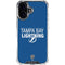 NHL Tampa Bay Lightning Lineup iPhone 16 Plus Clear Case