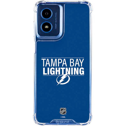 NHL Tampa Bay Lightning Lineup Moto G 5G (2024) Clear Case