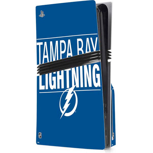 NHL Tampa Bay Lightning Lineup PS5 Pro Disk Console Skin