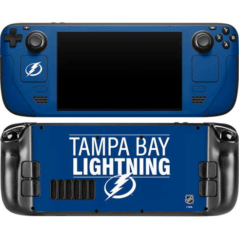 NHL Tampa Bay Lightning Lineup Steam Deck Handheld Gaming Computer OLED Skin