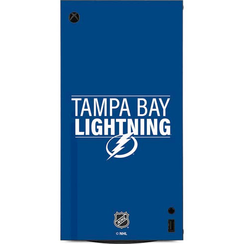 NHL Tampa Bay Lightning Lineup XBox Series X Digital Edition Console Skin