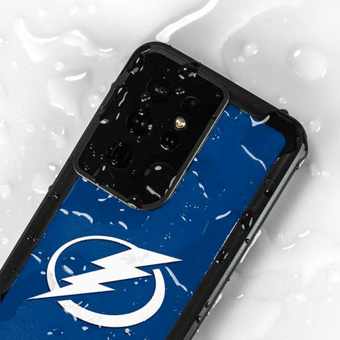 NHL Tampa Bay Lightning Logo Galaxy S24 Ultra Waterproof Case