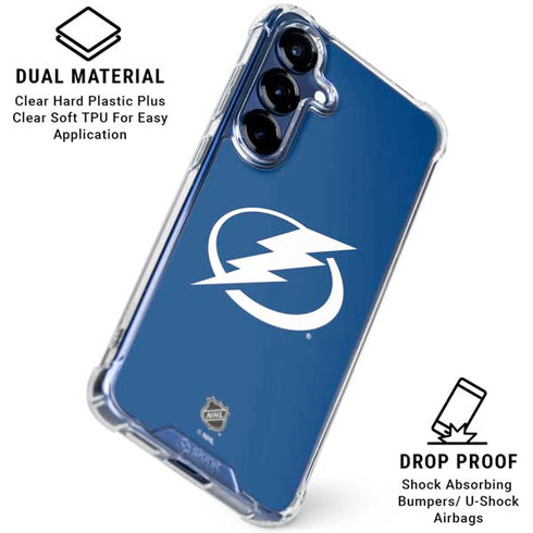 NHL Tampa Bay Lightning Logo Galaxy S25 Clear Case