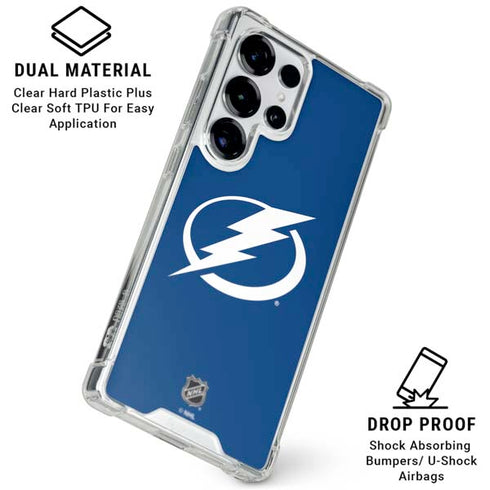 NHL Tampa Bay Lightning Logo Galaxy S25 Ultra Clear Case