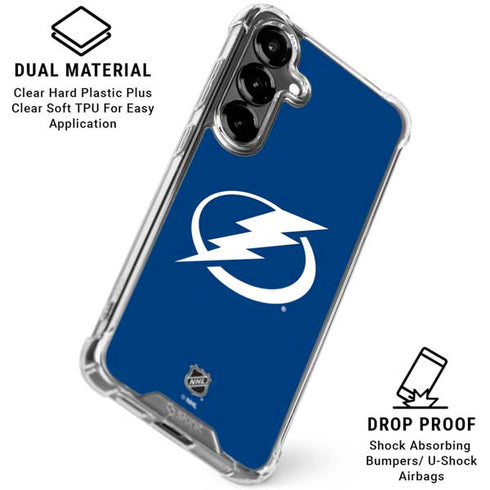 NHL Tampa Bay Lightning Logo Galaxy S26 Clear Case