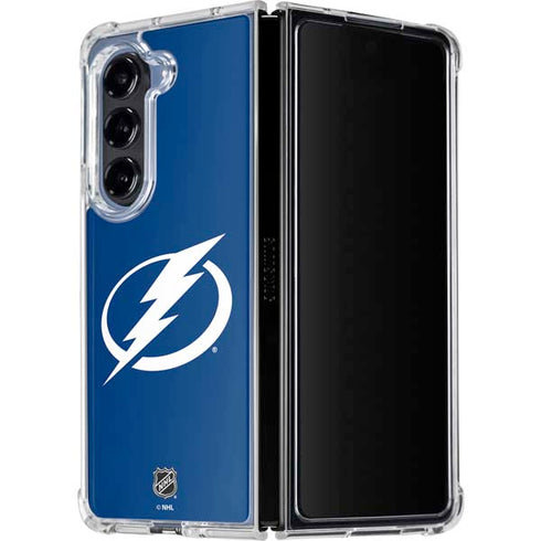 NHL Tampa Bay Lightning Logo Galaxy Z Fold5 5G Clear Case