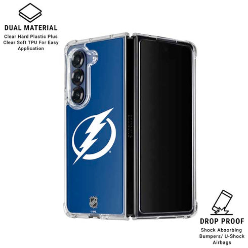 NHL Tampa Bay Lightning Logo Galaxy Z Fold7 Clear Case
