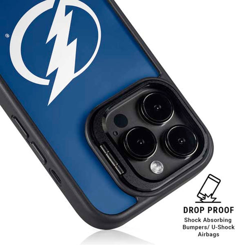 NHL Tampa Bay Lightning Logo iPhone 15 Pro Max Kickstand Case
