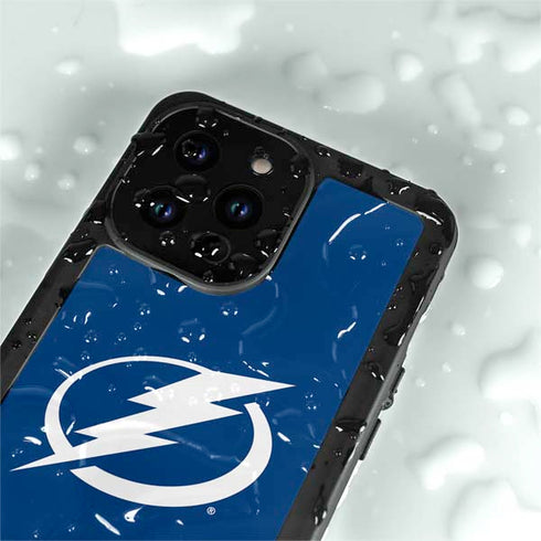 NHL Tampa Bay Lightning Logo iPhone 15 Pro Waterproof Case
