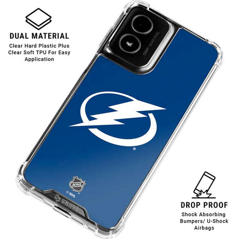 NHL Tampa Bay Lightning Logo Moto G Power 5G (2024) Clear Case