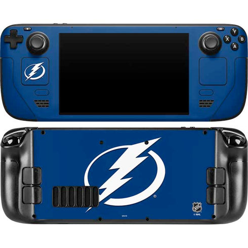 NHL Tampa Bay Lightning Logo Steam Deck Handheld Gaming Computer OLED Skin