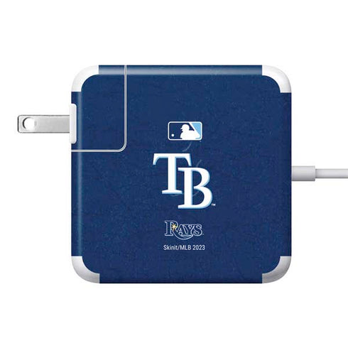 MLB Tampa Bay Rays - Solid Distressed 85W Power Adapter (15 and 17 inch MacBook Pro Charger) Skin