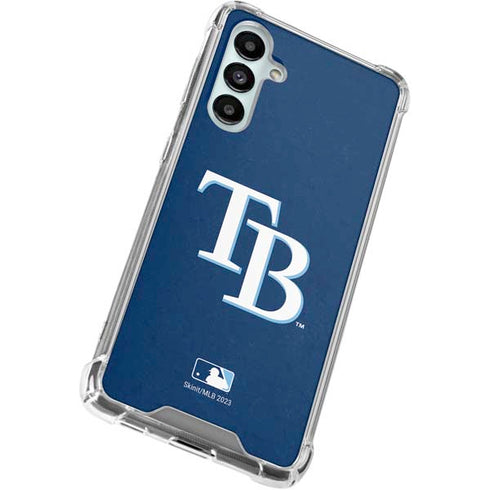 MLB Tampa Bay Rays - Solid Distressed Galaxy A16 5G Clear Case
