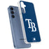 MLB Tampa Bay Rays - Solid Distressed Galaxy A35 5G Clear Case