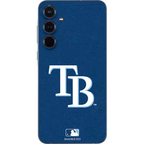 MLB Tampa Bay Rays - Solid Distressed Galaxy A55 5G Skin
