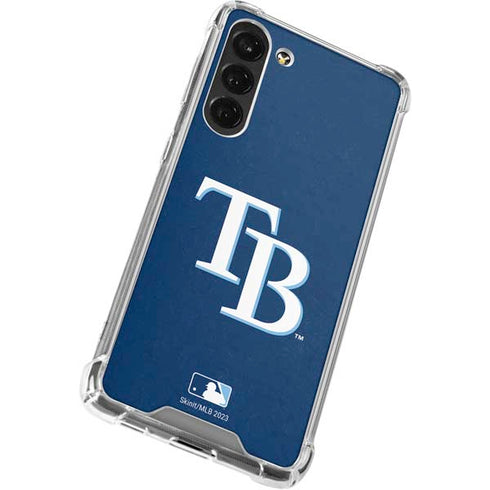 MLB Tampa Bay Rays - Solid Distressed Galaxy S24 FE Clear Case