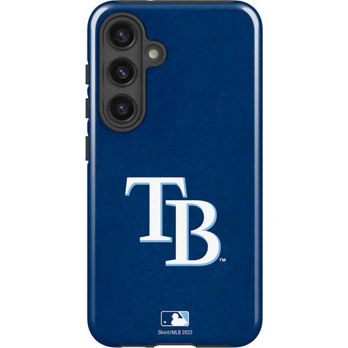 MLB Tampa Bay Rays - Solid Distressed Galaxy S25 Impact Case