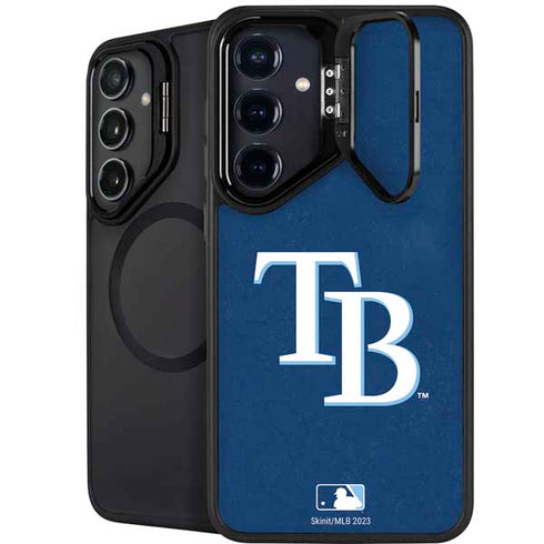 MLB Tampa Bay Rays - Solid Distressed Galaxy S25 Kickstand Case