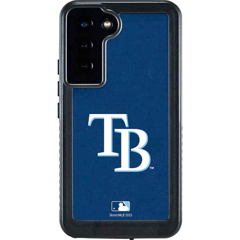 MLB Tampa Bay Rays - Solid Distressed Galaxy S24 Plus Waterproof Case
