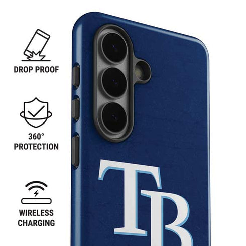 MLB Tampa Bay Rays - Solid Distressed Galaxy S26 Plus Impact Case