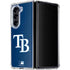 MLB Tampa Bay Rays - Solid Distressed Galaxy Z Fold5 5G Clear Case