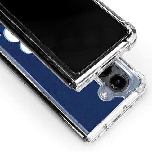 MLB Tampa Bay Rays - Solid Distressed Galaxy Z Fold5 5G Clear Case
